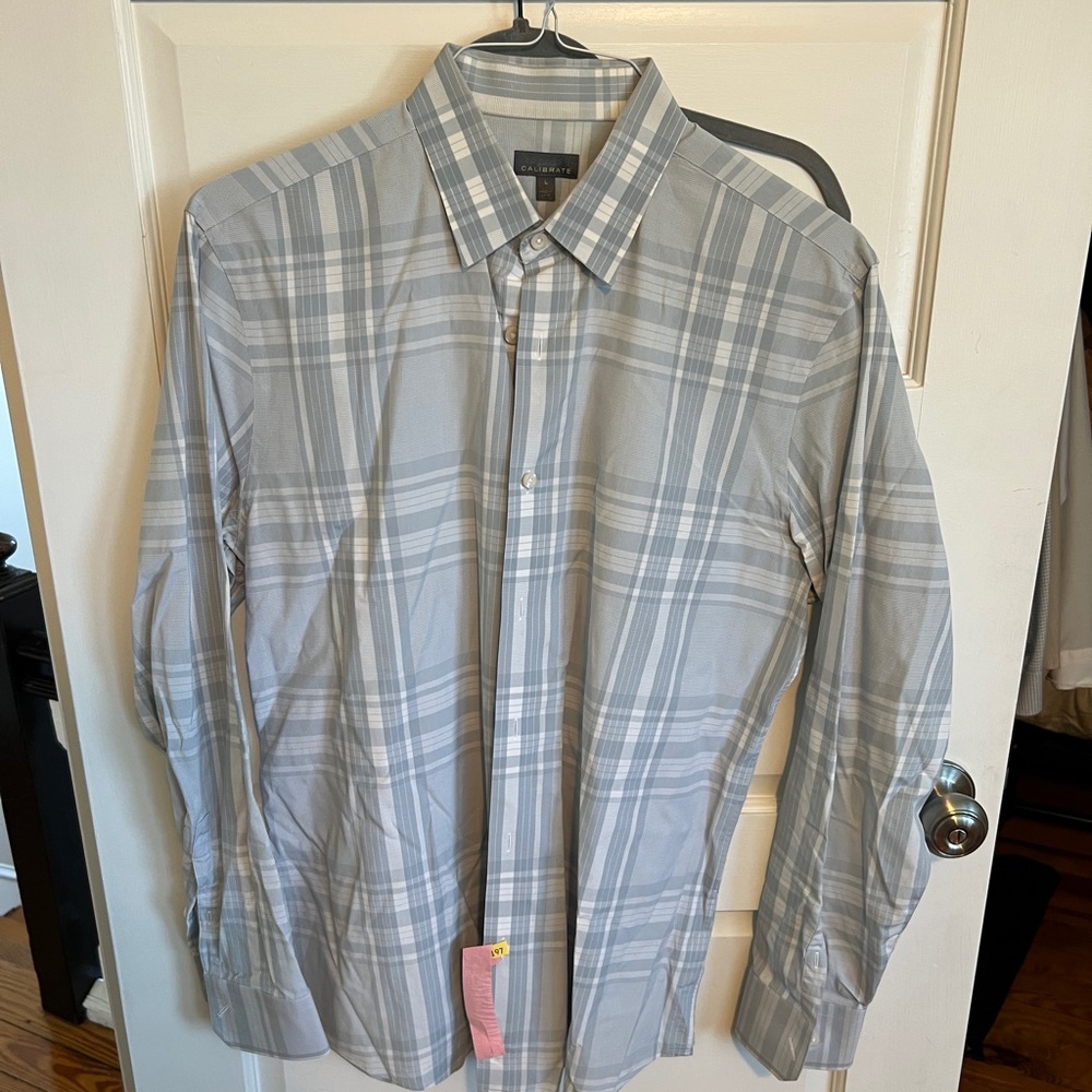 Calibrate Men’s button up casual